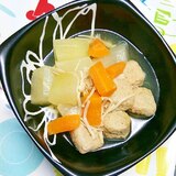 冬瓜と人参と鶏だんごの煮物☆離乳食にも